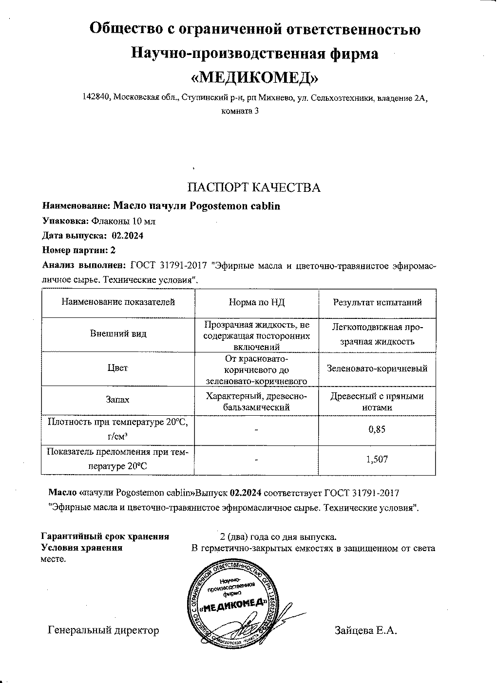 Паспорт №022024